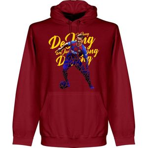 Frenkie de Jong Script Hoodie – Rood – XXL