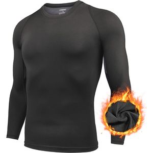 Compressieshirt voor heren met lange mouwen - Ideaal voor hardlopen en andere sporten