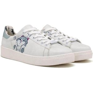Goby Cartoon Cat Dames Sneakers – Handgemaakt – Vegan Leer – Maat 40