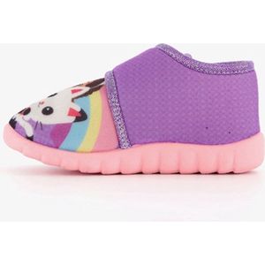 Gabby - Pantoffels - Paars Roze - Textiel - Klittenbandsluiting