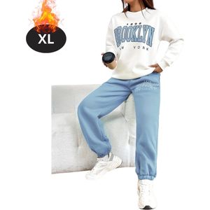 Livano Joggingpak - Huispak - Volwassenen - Trainingspak - Comfortabel - Joggingsbroek - Tracksuit - Dames - Lichtblauw - S