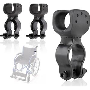 Stokhouder - Krukhouder - 3 Struks - Voor Scootmobiel Rolstoel Fiets Rollator - Crutch Holder - Stick Holder - Walking Stick Holder - universele krukken stokbeugel - voor krukken voor mobiliteitsscooter, aandrijfrollator, rolstoel, elektrische step