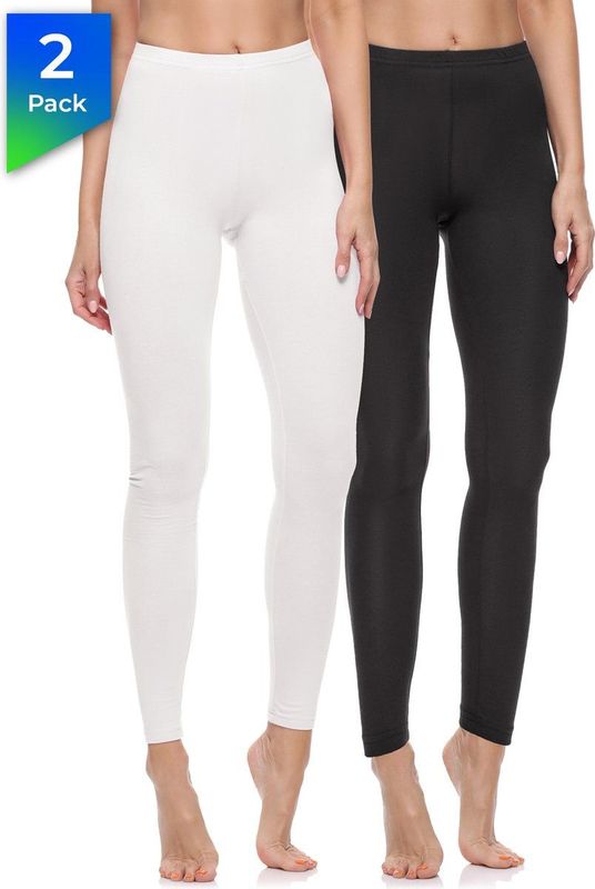 Merry Style - MS-MS10-198-LE-2Pack - Leggings - Zwart/Wit - Sport - Vrijetijdsbroek - 2-Pack