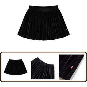 Kinderrokje geplooid - Zwart - Maat 92 Kinderrokje - Meisje - Jurk - Zwarte Kleding - Kindermode