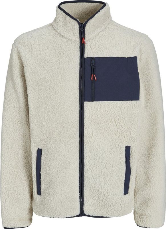 Jack & Jones - JJTHATCHER FLEECE JACKET - Fleecejack - Castlerock - Regular Fit