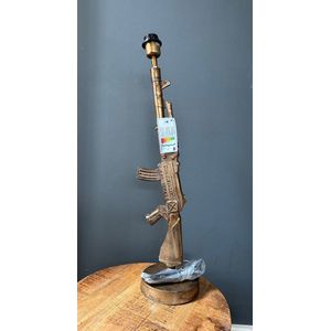 Goodyz- Staande Gun Lamp - 70cm Hoog - zilver -