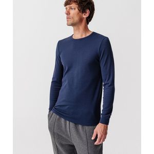 Damart - T-shirt - Blauw - Thermolactyl-stof - Heren - Lange Mouwen