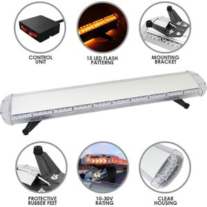 LED Zwaailicht Balk Oranje 1200mm