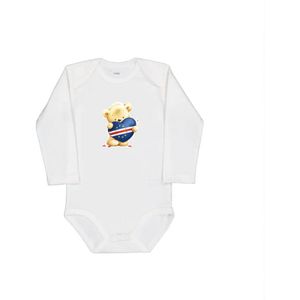 Beertje Kaapverdië – Baby Rompertje Longsleeve Wit (0–3 mnd)