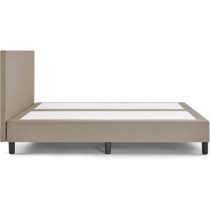 Beddenreus Comfort Box Lowen Plus vlak zonder matras - 120 x 200 cm - grey beige