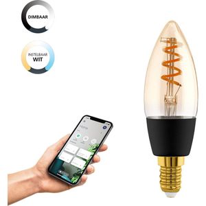 EGLO connect.z Smart LED Lamp - E14 - Ø 3,5 cm - Amber - Instelbaar wit licht - Dimbaar - Zigbee