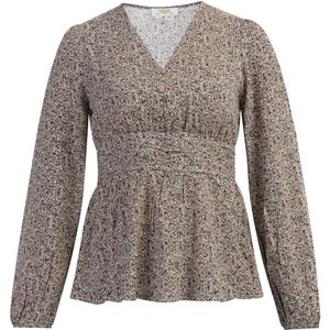 usha - Tunika - Korte Mouwen - V-Ausschnitt - Bloemenpatroon