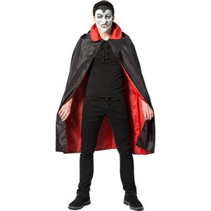 Partychimp Dracula Cape Halloween Kostuum Volwassenen Halloween Kostuum Dames Halloween Kostuum Heren - Rood/Zwart - One Size - Excl Masker