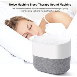 Original Witte Geluid Machine PRO - Slaaptrainer Baby - Wekker Verstelbare - 26 Verschillende Geluiden - Slaaphulp Voor Kinderen en Volwassenen - Draadloos - Witte Ruis - Wit - Slapeloosheid Fysiotherapie