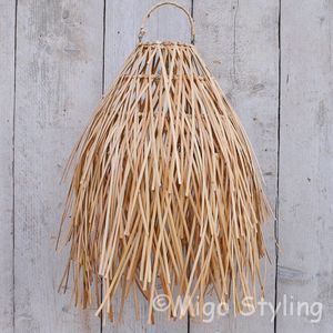 Migo Styling - Hanglamp - Raffia - Naturel - Dia 35 cm - Met lampenpendel