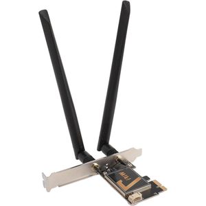 Draadloze Netwerkadapter PCI Ex1 WiFi-kaart met 8DB-antenne 8774Mbps WIFI7 Bluetooth 5.4 voor Desktop-pc - Geen antennebasis .