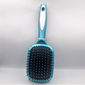 MiaHome - Haarborstel met Spiegel - 2 in 1 Paddle - Lichtgewicht & Sterk - Blauw/Zilver - 25cm