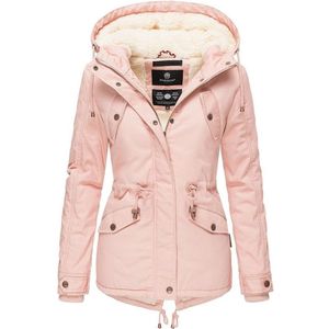 Gewatteerd & Winddicht - Marikoo MANOLYA - Winterjas Dames - Volwassen - Capuchon - Roze - XXL