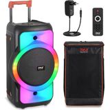 Pyle Bluetooth Party Speaker – 160 Watt - Krachtige Draagbare Speaker met True Wireless Stereo - Inclusief Draagtas