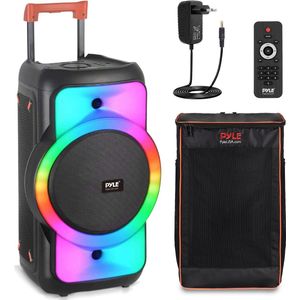 Pyle Bluetooth Party Speaker – 160 Watt - Krachtige Draagbare Speaker met True Wireless Stereo - Inclusief Draagtas