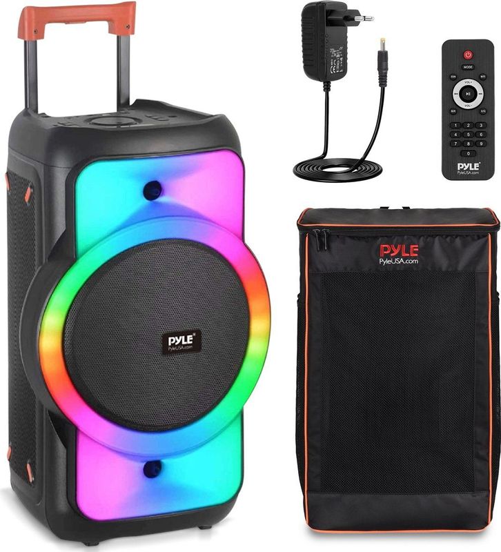Pyle Bluetooth Party Speaker – 160 Watt - Krachtige Draagbare Speaker met True Wireless Stereo - Inclusief Draagtas