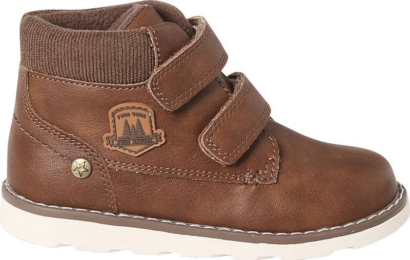 Laarzen - Bruin - Kleutercollectie - Met Klittenband - Fluwelen Kraag