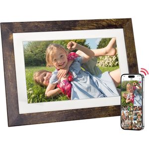 Digitale fotolijst 8 inch met WiFi, 1280 x 800 HD IPS-touchscreen, foto-, muziek- en video-deel mogelijkheden, 32 GB geheugen