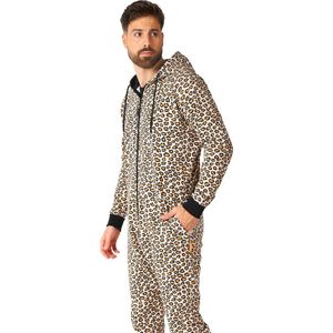 OppoSuits The Jag - Unisex Onesie - Relax Outfit - Bruin - Maat L