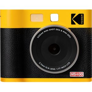 KODAK Mini Shot 4 ERA – Premier Appareil Photo Instantané 4x4 pouces avec Imprimante Intégrée, Connexion Bluetooth, Qualité d'Impression 4PASS, Résistant à l'Eau - Jaune