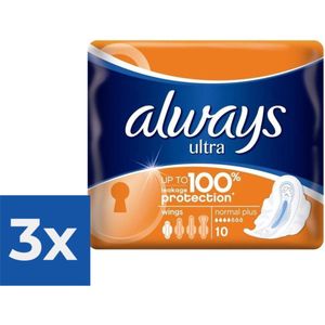 Always Ultra Maandverband Normal Plus - Voordeelverpakking 3 stuks