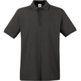 Grote maat donkergrijs polo shirt premium van katoen voor heren 3XL - Polo t-shirts voor heren 3XL (EU 58)
