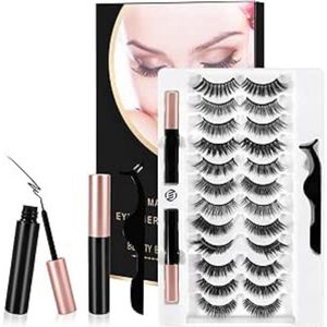Equivera Magnetische Wimpers - Magnetische Wimpers - Magnetische Wimpers met Applicator - Herbruikbare Magnetische Wimpers - Nep Wimpers - Nep Wimpers Set - Fake Magnetic Lashes - Wimper Extension - Fake Lashes Set