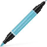 Faber-Castell tekenstift - Pitt Artist Pen - duo marker - 154 licht kobalt turquoise - FC-162154