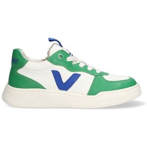 VINGINO VIN825136-700 Jongens Lage Sneakers - Groen - Leer - Veters