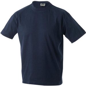 James and Nicholson - Unisex Medium T-Shirt met Ronde Hals (Navy)