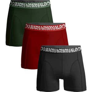 Muchachomalo-3-pack onderbroeken voor mannen-Elastisch Katoen-Boxershorts - Maat L