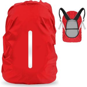 Rugzak Regenhoes - 1 Pak - Waterdichte Rugzak Regenhoes - Polyester Reflecterende Rugzakhoes - Nachtveiligheid Reflecterende Regenhoes - Stof- en Diefstalpreventie - Geschikt voor Buiten Wandelen, Fietsen, Bergbeklimmen, Kamperen (M, 30-40L)