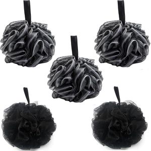 Baddouche Sponge set - 5 stuks in diverse kleuren - Douchespons voor peeling en kalmerende huid - Geschikt voor vrouwen en mannen