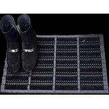 deurmat-buitenmat - borstelmat - dirtstopper -60 x 40 cm - zwart