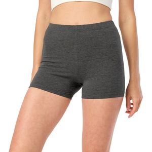 Merry Style MS-MS10-392-LE Dames Leggings - Sport - Vrijetijdsbroek - Hotpants - Shorts - Boxershorts - Kort - Katoen - Donker Gemêleerd - S