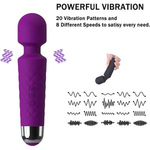 Holly - Wand Vibrator - Waterdicht & Super krachtig - Clitoris Stimulator & G Spot Vibrator - Vibrators voor Vrouwen - Vibrators - Sex Toys voor Koppels - Seks Speeltjes - Seks Toys voor Vrouwen