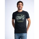 Petrol Industries - Heren Artwork T-shirt Lagoonize - Grijs - Maat M