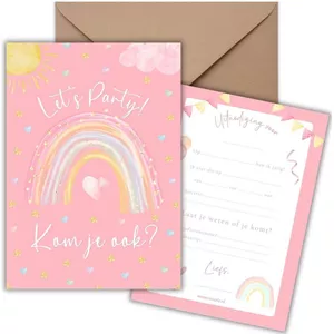 10 Vlinder Uitnodigingskaarten – Kindvriendelijk, Kleurrijk, 10x15 Cm, Voor Verjaardagsfeestjes & Meer