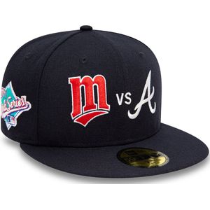 Atlanta Braves vs Minnesota Twins Navy 59FIFTY Cap (7 1/2) L/XL
