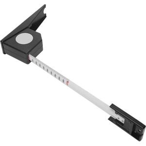 Meetlinten - Hoogtemeetlint Metalen - Intrekbaar handmatig meetinstrument lengtemeter voor familie(zwart) .