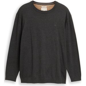 Tom Tailor Plus Size - Gebreide trui met geborduurd logo