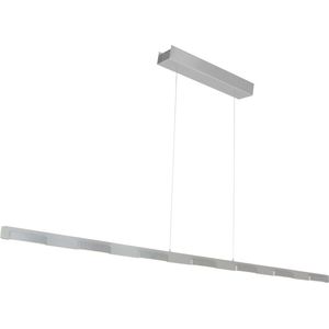 Eettafel hanglamp Bloc | 11 lichts | grijs / zilver | metaal / aluminium | 171 cm breed | in hoogte verstelbaar tot 130 cm | dimbaar | modern design