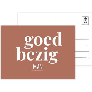 Goed Bezig Man ansichtkaart
