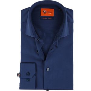 Suitable - Overhemd Navy Blauw Twill DR-05 - 41 - Heren - Slim-fit