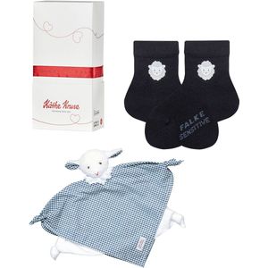 FALKE - Cuddle Sheep Giftset - Baby Sokken - Blauw - Comfort Tailleband Katoen